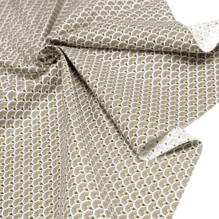 Tissu cotonnade motif japonais éventails SENSU : nombreuses couleurs - OEKO-TEX