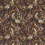 Tissu habillement satin duchesse, imprimé fleur indien multicolore : nombreuses couleurs - TissusPapi.com