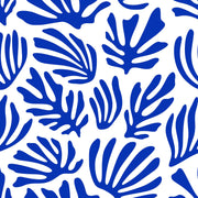 Tissu gabardine imprimée SILHOUETTE : trois motifs bleus et blancs - OEKO - TEX STANDARD 100 - TissusPapi.com