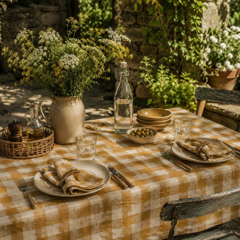 Tissu coton VICHY RUSTIQUE grands carreaux 25mm : nombreuses couleurs tendance ! - TissusPapi.com