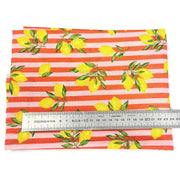 Tissu cotonnade RAYURES et CITRONS : 3 couleurs disponibles - COLLECTION SICILIA - OEKO - TEX STANDARD 100 - TissusPapi.com