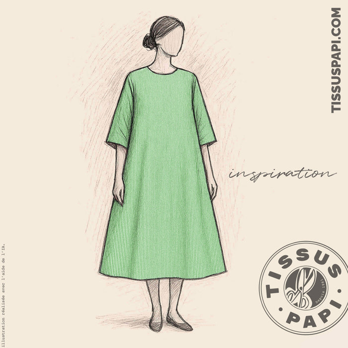 Tissu coton tissé rayé fines rayures : nombreuses couleurs - OEKO - TEX - TissusPapi.com