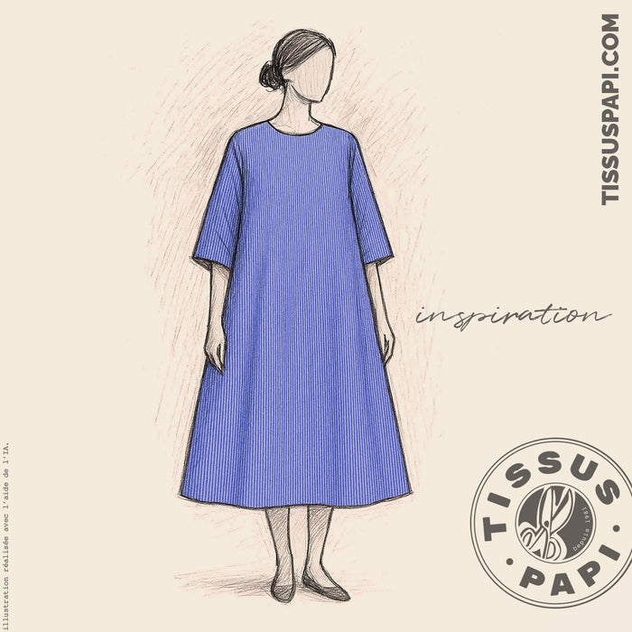 Tissu coton tissé rayé fines rayures : nombreuses couleurs - OEKO - TEX - TissusPapi.com