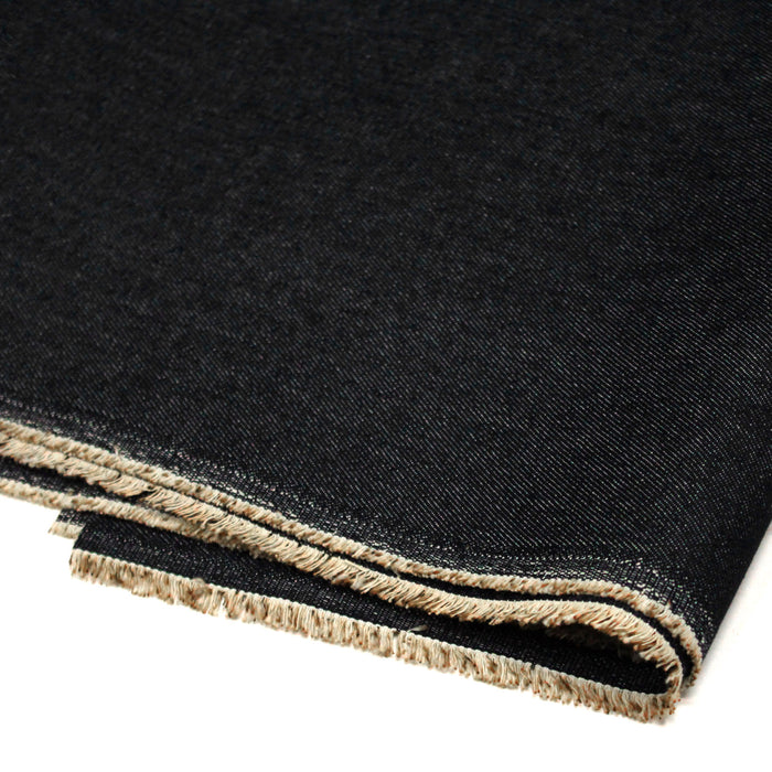 Tissu DENIM brut 100% coton 380gr : BLEU ou NOIR - OEKO-TEX STANDARD 100
