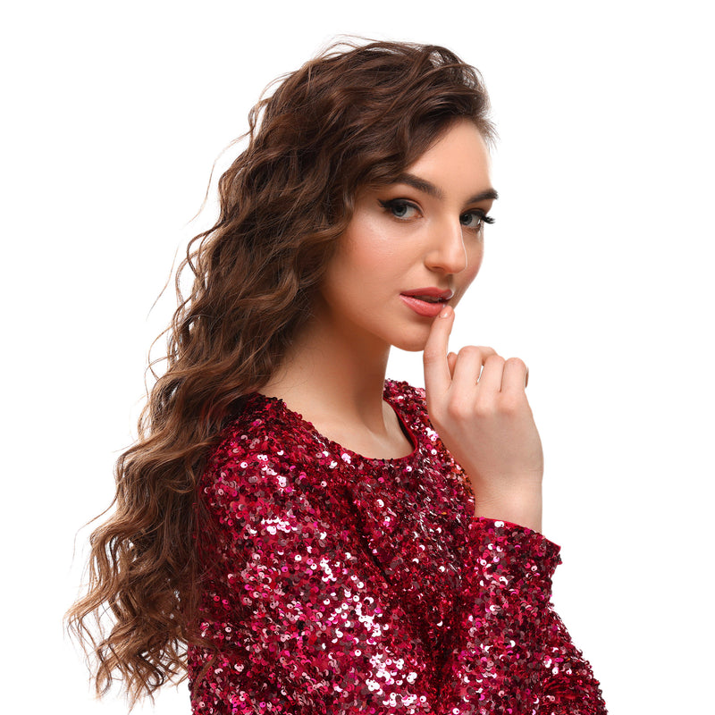 Tissu Sequin paillettes sur velours, nombreuses couleurs ! - TissusPapi.com