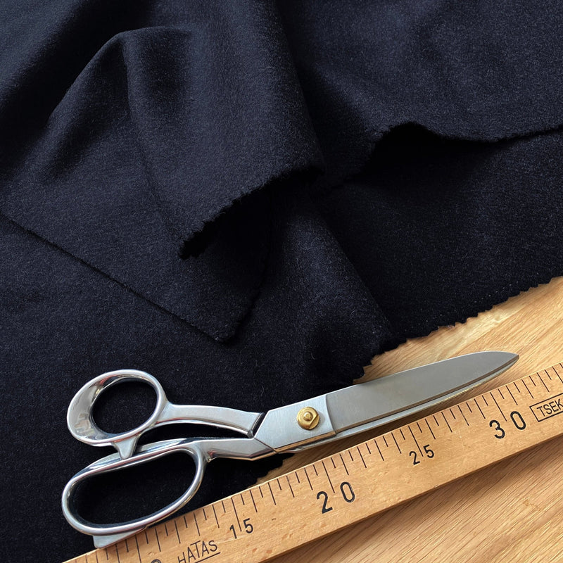 Tissu drap de laine 460gr/m2 de fabrication italienne : bleu nuit, gris anthracite, gris souris - TissusPapi.com