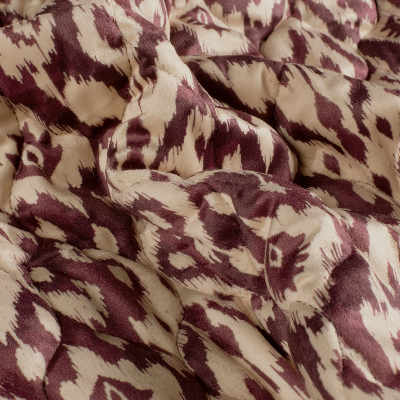 Tissu velours matelassé motif IKAT indien, nombreuses couleurs - STANDARD 100 OEKO-TEX - TissusPapi.com
