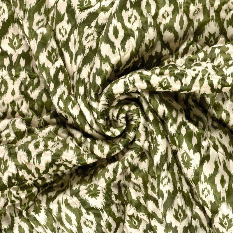 Tissu velours matelassé motif IKAT indien, nombreuses couleurs - STANDARD 100 OEKO-TEX - TissusPapi.com