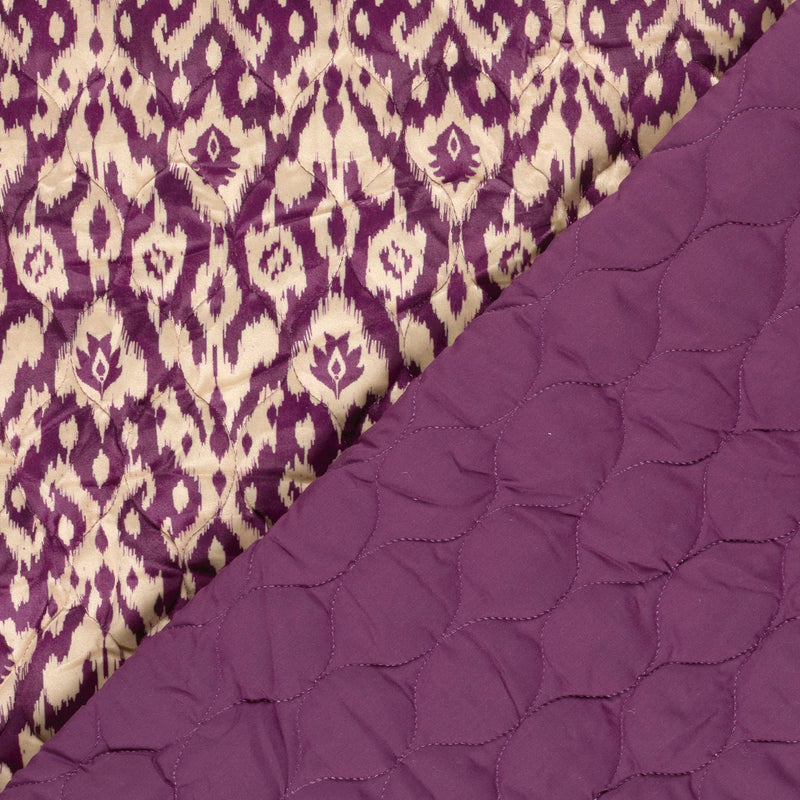 Tissu velours matelassé motif IKAT indien, nombreuses couleurs - STANDARD 100 OEKO-TEX - TissusPapi.com