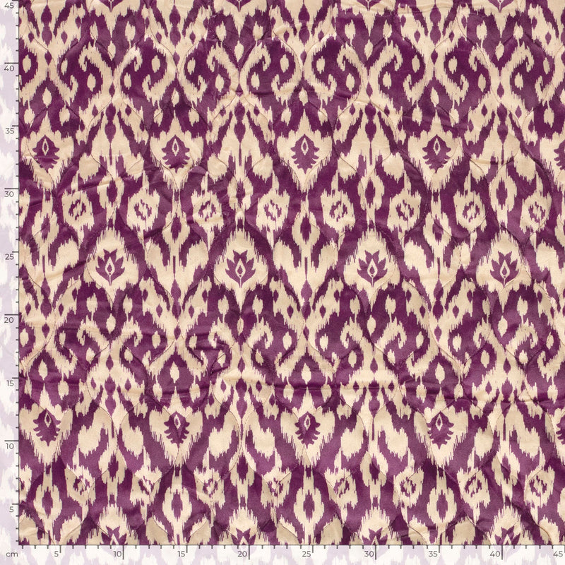 Tissu velours matelassé motif IKAT indien, nombreuses couleurs - STANDARD 100 OEKO-TEX - TissusPapi.com