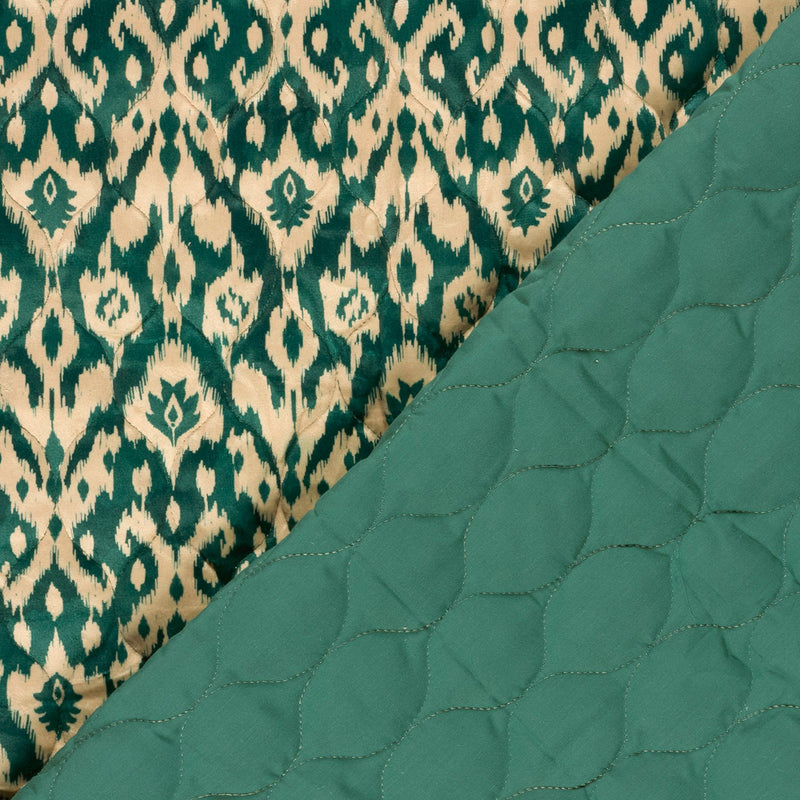 Tissu velours matelassé motif IKAT indien, nombreuses couleurs - STANDARD 100 OEKO-TEX - TissusPapi.com