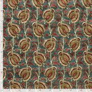 Tissu velours matelassé INDIENNES fleuries, nombreuses couleurs - STANDARD 100 OEKO-TEX - TissusPapi.com