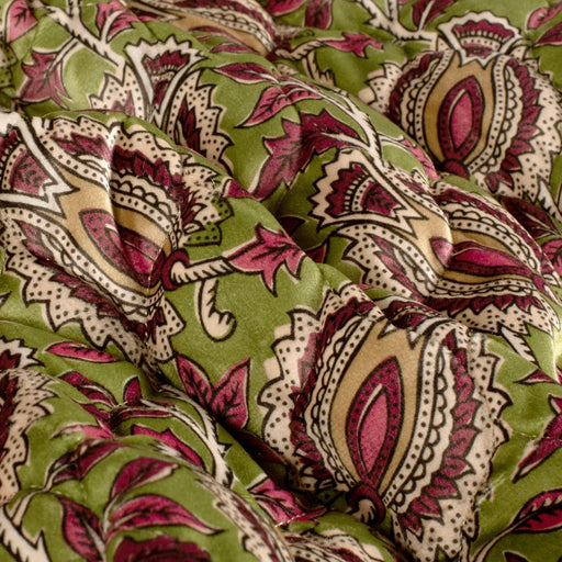 Tissu velours matelassé INDIENNES fleuries, nombreuses couleurs - STANDARD 100 OEKO-TEX - TissusPapi.com