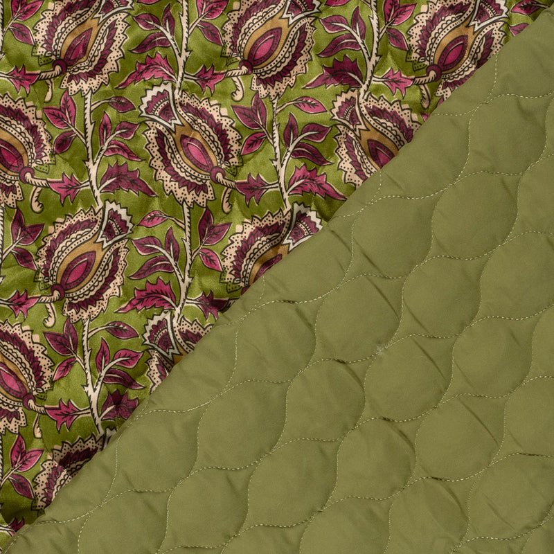 Tissu velours matelassé INDIENNES fleuries, nombreuses couleurs - STANDARD 100 OEKO-TEX - TissusPapi.com