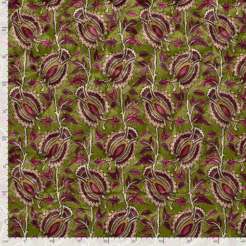 Tissu velours matelassé INDIENNES fleuries, nombreuses couleurs - STANDARD 100 OEKO-TEX - TissusPapi.com