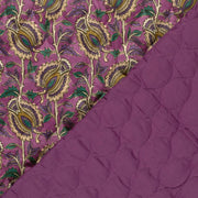Tissu velours matelassé INDIENNES fleuries, nombreuses couleurs - STANDARD 100 OEKO-TEX - TissusPapi.com