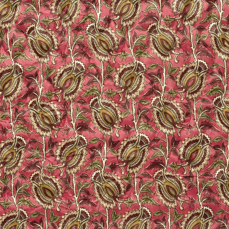 Tissu velours matelassé INDIENNES fleuries, nombreuses couleurs - STANDARD 100 OEKO-TEX - TissusPapi.com