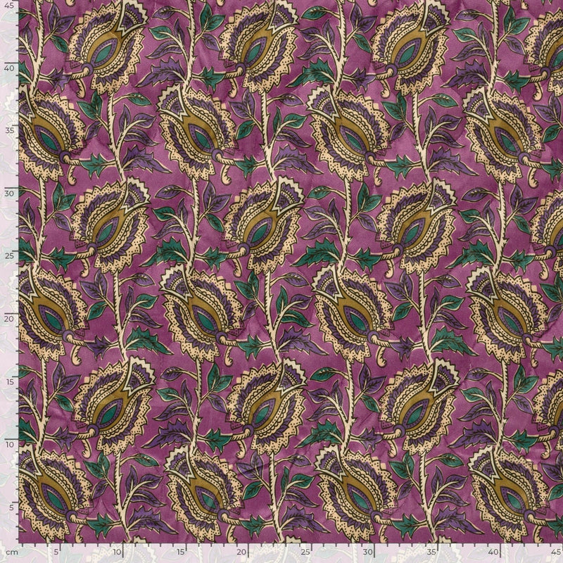Tissu velours matelassé INDIENNES fleuries, nombreuses couleurs - STANDARD 100 OEKO-TEX - TissusPapi.com
