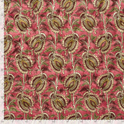 Tissu velours matelassé INDIENNES fleuries, nombreuses couleurs - STANDARD 100 OEKO-TEX - TissusPapi.com
