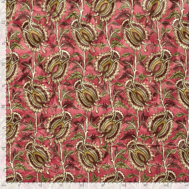 Tissu velours matelassé INDIENNES fleuries, nombreuses couleurs - STANDARD 100 OEKO-TEX - TissusPapi.com