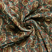 Tissu velours matelassé INDIENNES fleuries, nombreuses couleurs - STANDARD 100 OEKO-TEX - TissusPapi.com