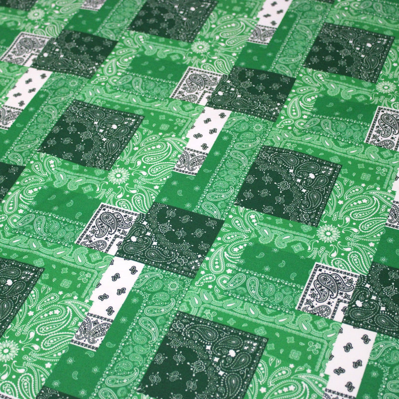 Tissu gabardine coton imprimée motif BANDANA paisley : nombreuses couleurs ! - OEKO-TEX STANDARD 100 - TissusPapi.com