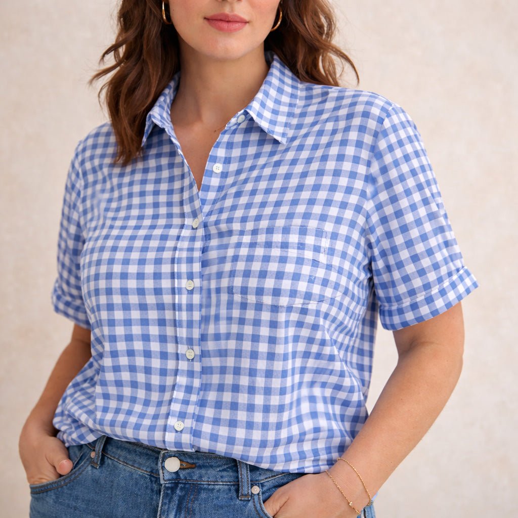 Tissu cotonnade VICHY carreaux 10mm : nombreuses couleurs ! - STANDARD 100 OEKO - TEX - TissusPapi.com