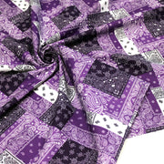 Tissu gabardine coton imprimée motif BANDANA paisley : nombreuses couleurs ! - OEKO-TEX STANDARD 100 - TissusPapi.com
