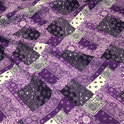 Tissu gabardine coton imprimée motif BANDANA paisley : nombreuses couleurs ! - OEKO-TEX STANDARD 100 - TissusPapi.com