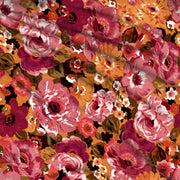 Tissu gabardine coton imprimée fleuri Vintage : tons estivaux ou tons automnaux - OEKO-TEX STANDARD 100 - TissusPapi.com