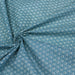 Tissu de coton saki motif traditionnel japonais géométrique ASANOHA vert canard & blanc - Oeko-Tex