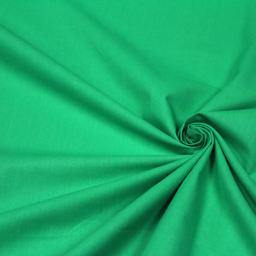 Tissu de coton uni vert prairie BENJAMIN - OEKO-TEX® - tissuspapi