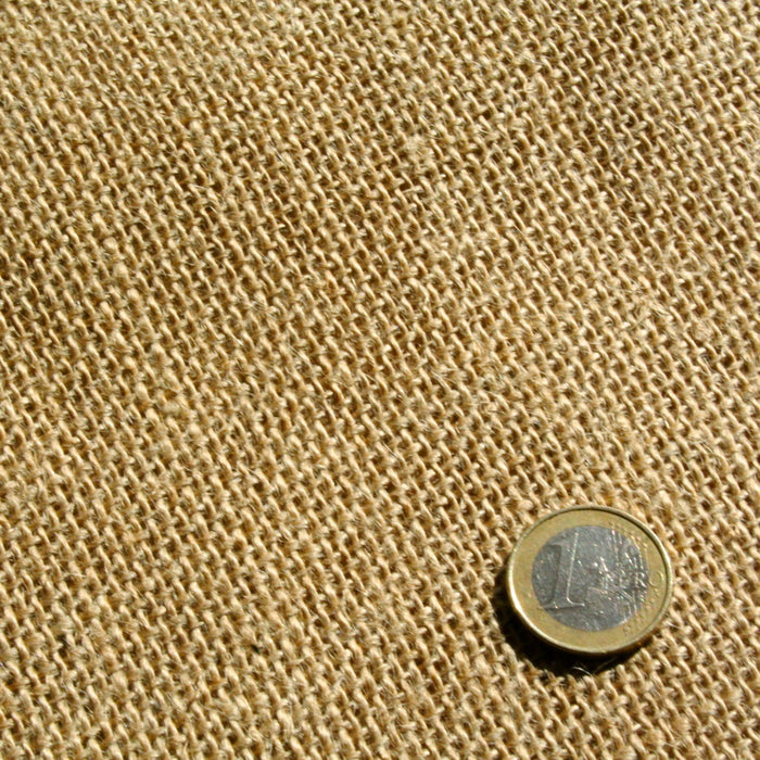 Pièce de 25m de tissu toile de jute - Grande largeur 190cm - 300gr/m2 - Fabrication française