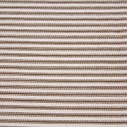 Tissu toile à matelas coton DOUARNENEZ – Rayures marron sur fond écru - TissusPapi.com