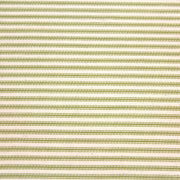 Tissu toile à matelas de coton DOUARNENEZ aux fines rayures vert pomme, fond écru - TissusPapi.com