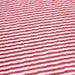 Tissu de coton Seersucker à rayures rouges et blanches 2mm - tissuspapi