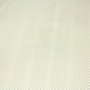 Tissu popeline de aux cercles & fins pois verts, fond écru - TissusPapi.com