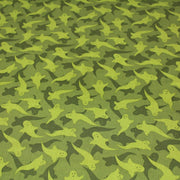 Tissu popeline de coton aux fantômes verts, fond vert - COLLECTION HALLOWEEN - TissusPapi.com