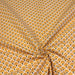 Tissu de coton motif traditionnel japonais aux éventails SENSU jaune safran - Oeko-Tex