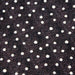 Tissu popeline de coton aux chevrons noirs et petits pois écrus 6mm