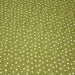 Tissu popeline de coton aux chevrons verts et petits pois écrus 6mm