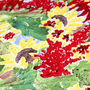 Tissu popeline coton fleurs & feuilles aux couleurs de l'automne - TissusPapi.com