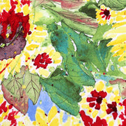 Tissu popeline coton fleurs & feuilles aux couleurs de l'automne - TissusPapi.com
