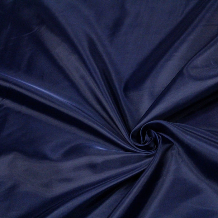 Tissu doublure de polyester bleu marine uni - tissuspapi