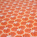 Tissu de coton motif traditionnel japonais géométrique KIKKO orange - Oeko-Tex - tissuspapi