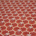 Tissu de coton motif traditionnel japonais géométrique KIKKO rouge bordeaux - Oeko-Tex - tissuspapi