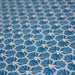 Tissu de coton motif traditionnel japonais géométrique KIKKO bleu canard - Oeko-Tex - tissuspapi