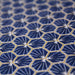 Tissu de coton motif traditionnel japonais géométrique KIKKO bleu pétrole - Oeko-Tex - tissuspapi
