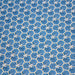 Tissu de coton motif traditionnel japonais géométrique KIKKO bleu canard - Oeko-Tex