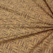 Tissu popeline de coton LA COUTURE, les ciseaux, fond marron sépia - Oeko-Tex